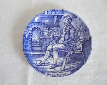 Wedgwood Coaster ~ Game Keeper ~ Blue & White
