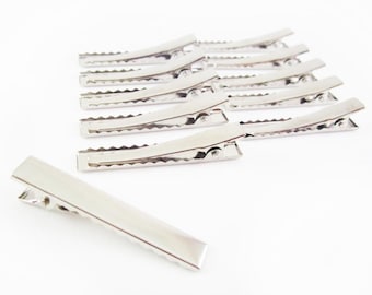 40pcs 3/4 Inch 20mm Mini Alligator Hair Clip with teeth