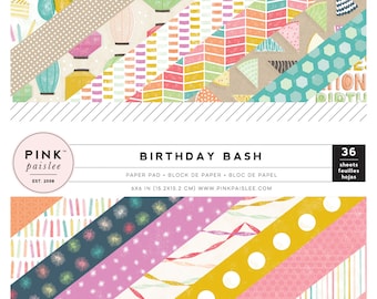 Pink Paislee Birthday Bash 6x6 Paper Pad -- MSRP 6.00