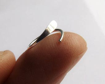 Choose Your Sleeper Earrings,Sleeper Earrings,Hoop Earrings,Hammered Earrings,Circle,Sterling Silver Earrings, Modern Jewelry, Minimalist