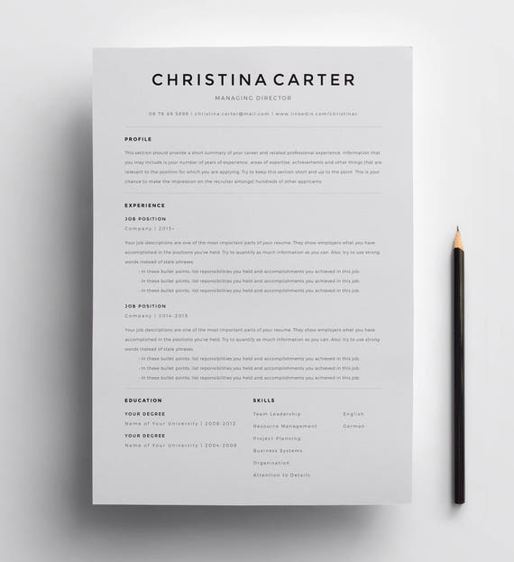 creative resume template minimalist resume resume modern