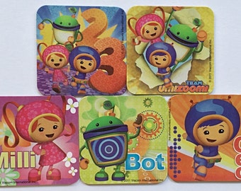 Team Umizoomi Refrigerator Magnets, Birthday Party Favors, 5 Nickelodeon Nick Jr. Fridge Magnet