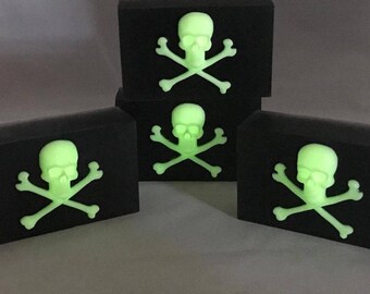 Handmade Jolly Roger Glow In The Dark Pirate Soap