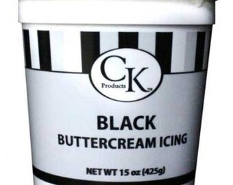Black Buttercream Icing - CK Products - 15 oz