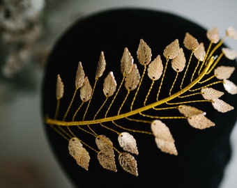 Golden Wedding Bridal headdress.