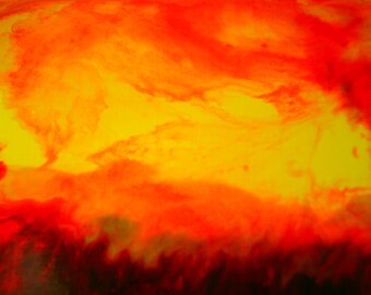 Abstract painting. End of day