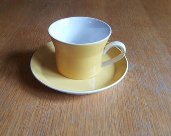 Yellow Mikasa Duplex by Ben Seibel Coffee/Tea Cup and Saucer
