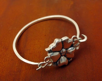 Blossom Tension Bracelet in Sterling Silver