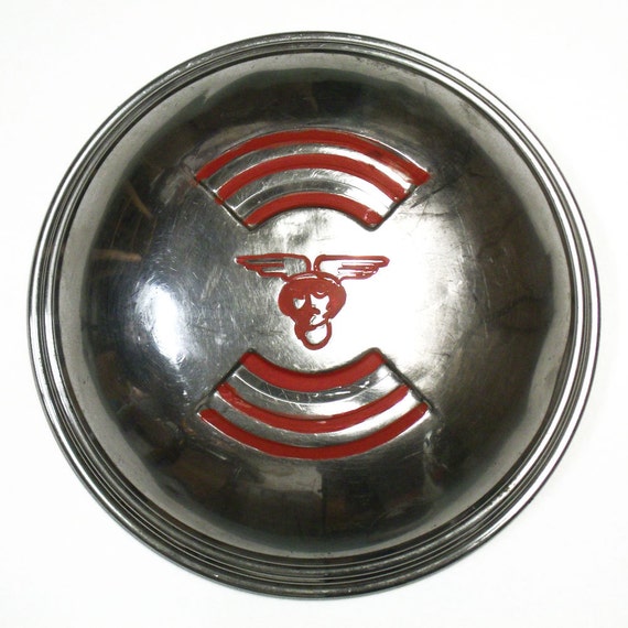 Vintage 1946 Mercury Hubcap Hub Cap Car Part Wall Decor