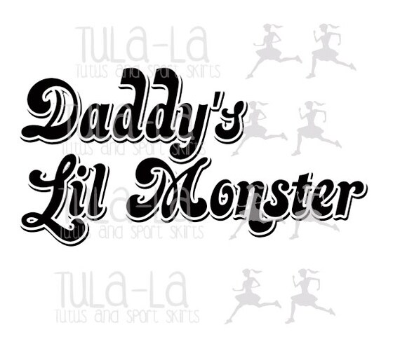 Daddy's Lil Monster Harley Quinn Iron On