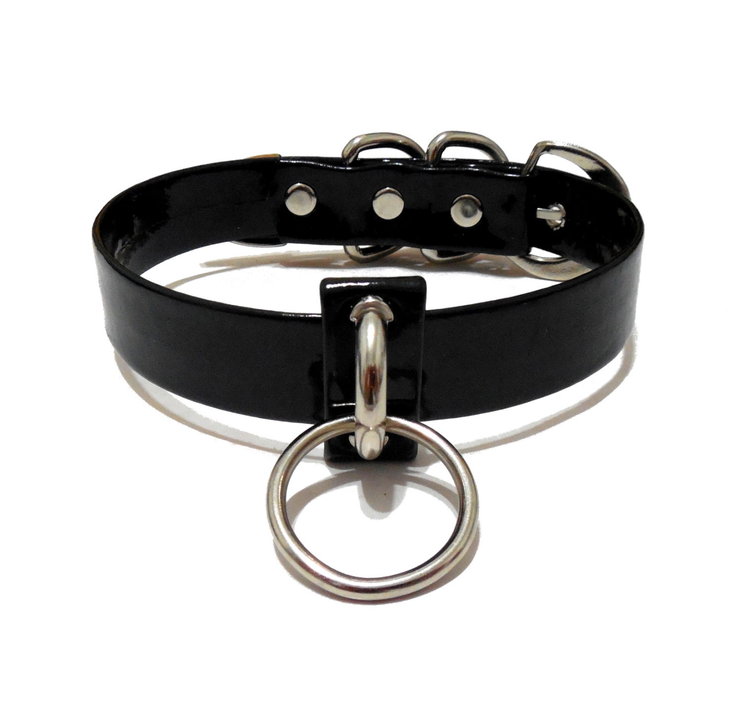 Aquila Choker. D Ring Bondage Choker
