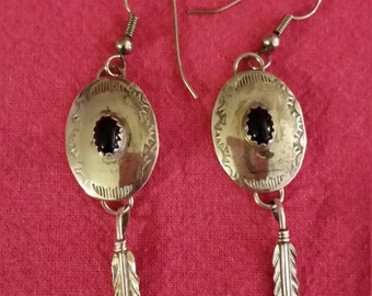 Sterling and Onyx Earrings