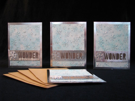 handmade christmas cards silver foil holiday cards a2 xmas
