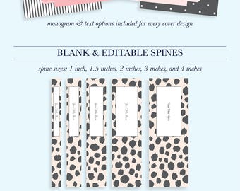 Student Printable Binder Covers and Spines, Personalized Binder Cover Printable, Teacher Binder Insert, School Binder Cover, Binder Spine