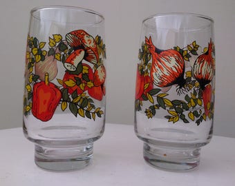 Retro drinking glasses late 70's