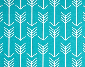 Turquoise Arrow Fabric by the Yard Designer Indoor Outdoor Fabric Curtain Fabric Cushion Fabric Upholstery Fabric Home Decor Fabric B433