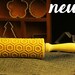 Honeycomb Embossing Rolling Pin, Wood Embossed Roller Stamp, Cookie Making, Kids, Housewarming, biscuit - EWRP354