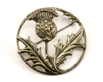 Vintage Danecraft Round Floral Design Pin/Brooch 925 Sterling BB 250-E