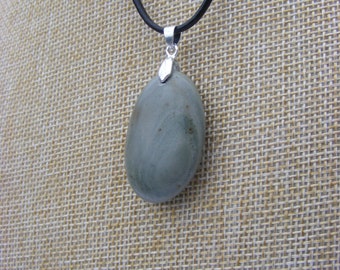 Natural Irish Beach Pebble Pendant Necklace