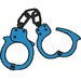 Handcuffs digital embroidery design, Handcuffs digitized embroidery design