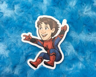 MCU Spiderman Peter Parker 3" vinyl sticker