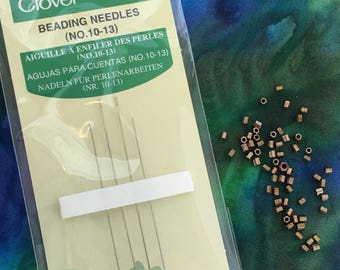 Beading Needles, Clover Needles, Sewing Notion, Beading, Assorted Sizes, Beading Supplies, Sewing, Bead Embroidery, Fiber Arts, Quilting Art