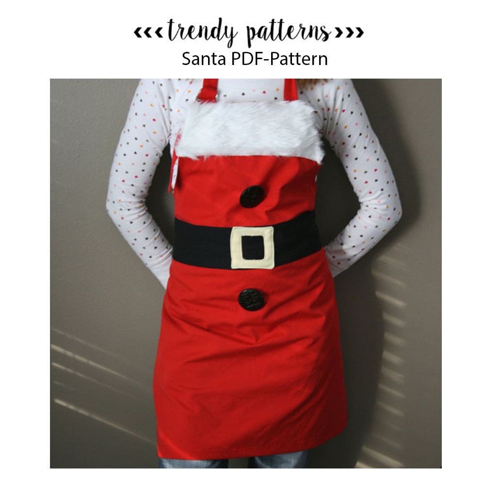 Santa Apron PDFsewing pattern