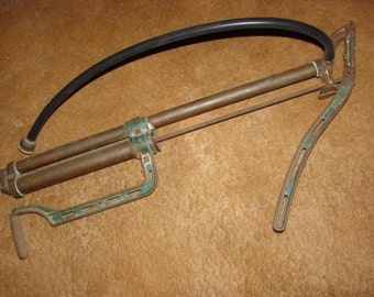 Antique 1905 era Heavy Duty Brass and Cast Iron Hand Bilge Pump