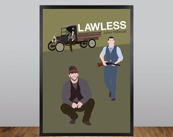 Lawless Print, Minimalist Movie Poster Unofficial Fan Art