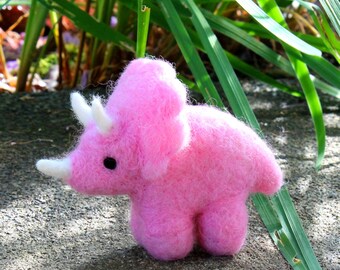 Needle felted dinosaur, t-rex, stegosaurus, triceratops,pterodactyl, dinosaur toy, natural toy