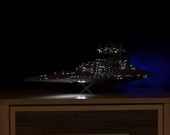 Lighting system for Star Wars Imperial Star Destroyer model kit ZVEZDA 9057 or Revell 85-6459 in BOX (with additional RED led)