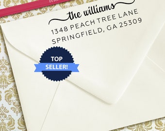 Custom Return Address Stamp, Johnsons Address Stamp, Self-Inking Return Address Stamps, Housewarming Gift Stamp