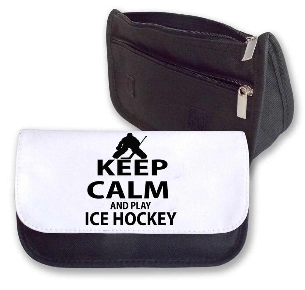 Keep Calm & Play Ice Hockey Pencil case / clutch bag