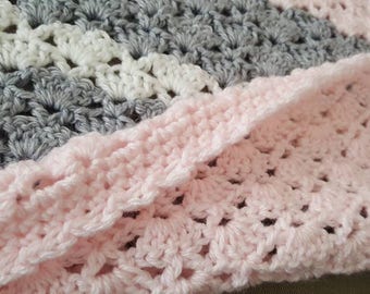 Crochet Lacy Baby Blanket