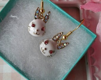 Sale Bunny Rabbit Earrings,Easter,Rabbit