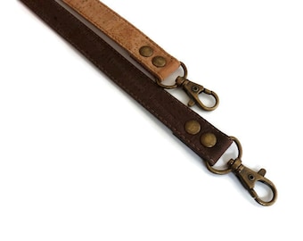 1 Genuine leather brown cork handbag handles,bag strap,purse strap,120 cm hook antique brass