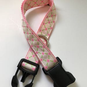 Pink and White Rose Dog Collar adjustable dog collar girl dog collar puppy collar dog accessories collar for dogs