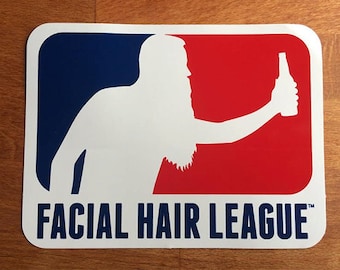 Facial Hair League Bumper Sticker
