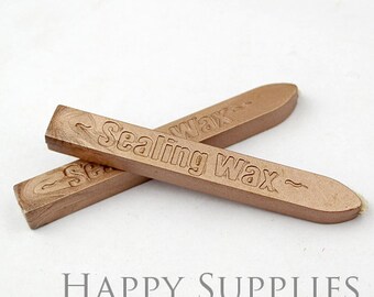 2pcs Light Bronze / CHAMPAGNE GOLD Wick Sealing Wax Stick for Wax Seal Stamp (SW40-A)
