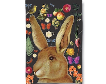 Bunny Rabbit Tea Towel/ Dish Towel