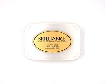 Gold Metallic Ink Pad for Stamping Pigment Ink Pad Stamp Ink Pad Non Toxic Ink Pad Rubber Stamp Ink