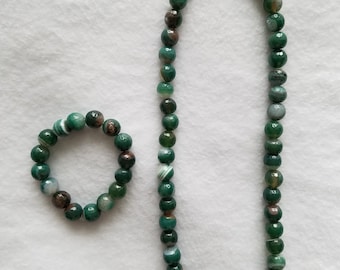 Beaded Jewelry Set - Green