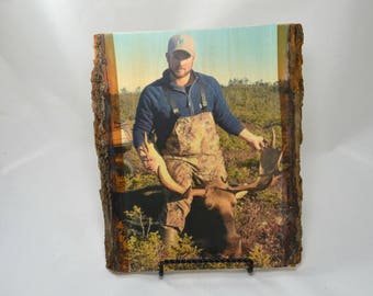 Hunting Gifts for Dad, Hunting Gifts for Him , Fathers Day 2017, Custom Wood Photo Transfer, Outdoor Pictures, Hunting Gifts, Deer Pictures