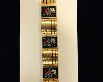 Antique 8 Panels Micro Mosaic Bracelet