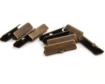 ribbons color bronze 25 mm 10 clips