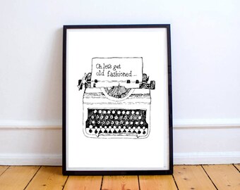 Frightened Rabbit A4 Illustration Print