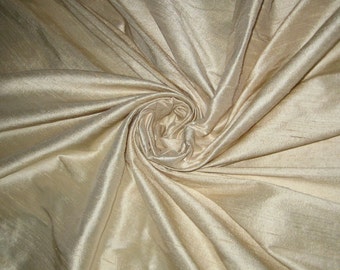 Pure Ivory 100% dupioni silk fabric yardage By the Yard 45" wide