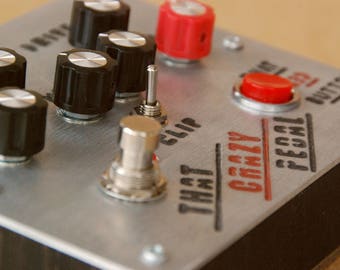 Feedbacker Fuzz! Analogwise That Crazy Pedal - boutique guitar pedal. Glitchy 8 bit fuzz / overdrive. Natural feedback on demand!
