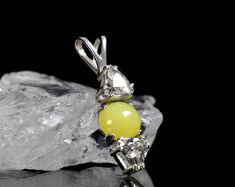 Healerite Gemstone Pendant w/ Azeztulite SS