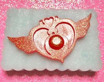 Cabochon\Stampo Silicone Flexible Heart brooch Sailor Moon Glossy